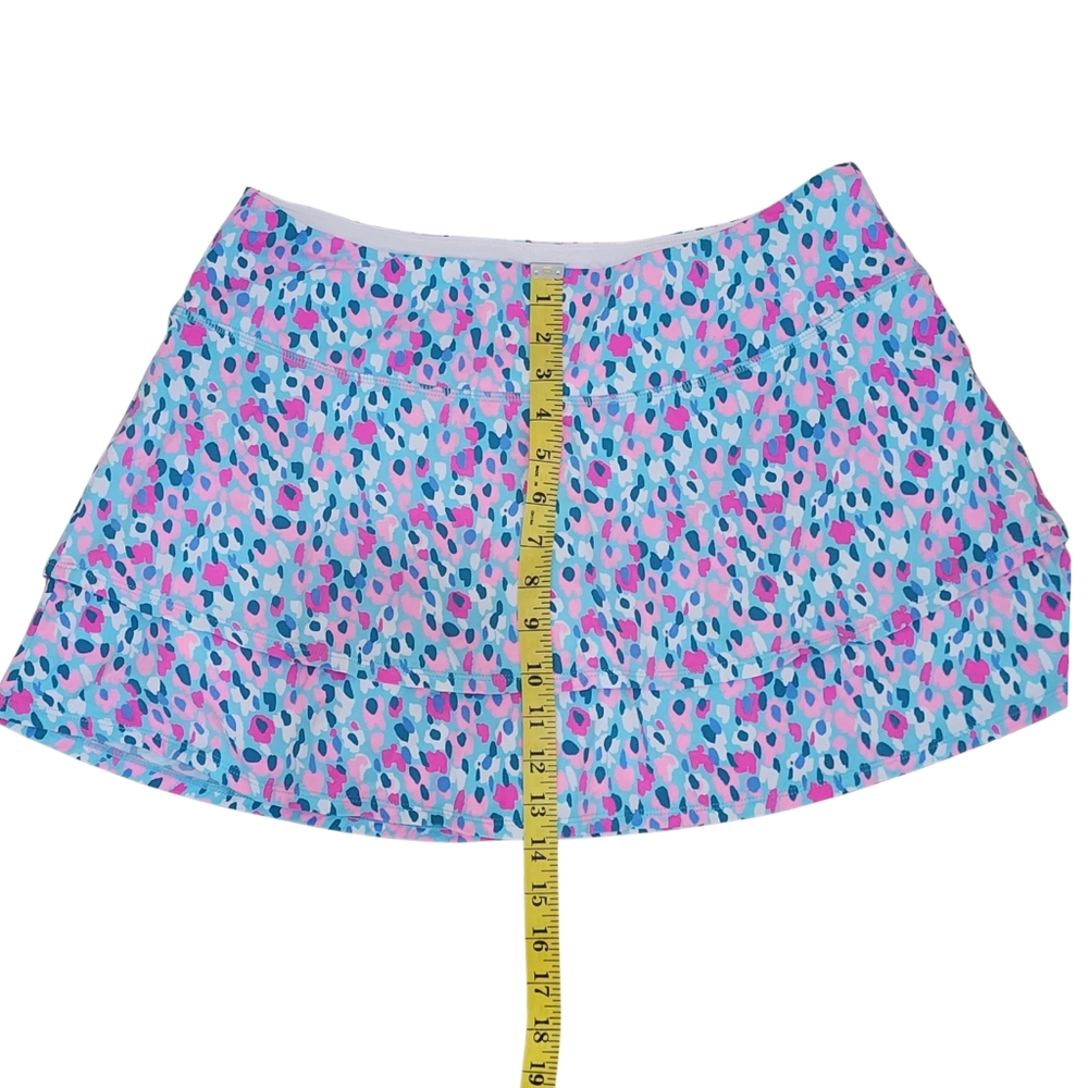 Lilly Pulitzer Luxletic Adlai Skort Multi Hottie Dottie Large athletic skirt - Picture 8 of 13